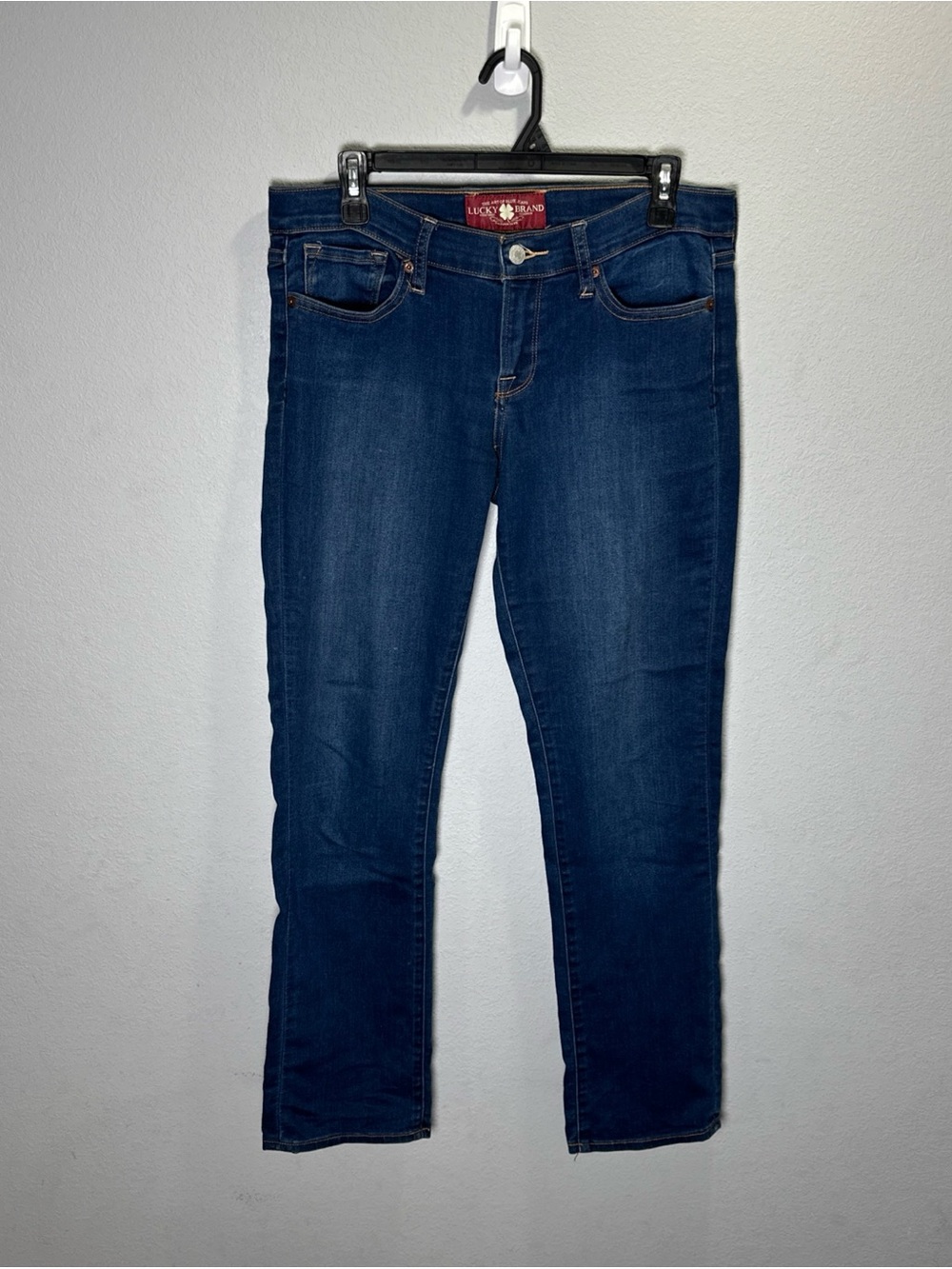 Lucky Brand Women’s Dark Blue Charlie Straight Red Label Jeans